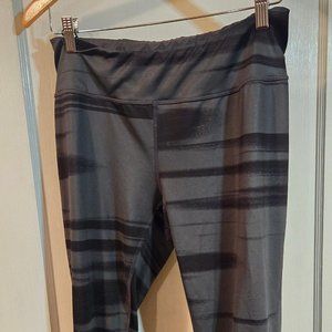Activewear leggings Grey with black stripe size L